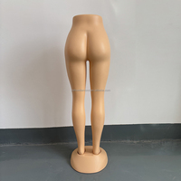 Maniquí de Plástico Color Piel para Exhibición de Ropa Femenina, Modelo de Pierna Inferior para Exhibición de Jeans, Medias y Prendas en Tiendas