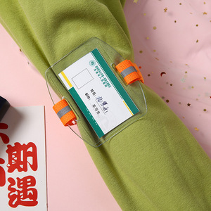 Wholesale Transparent PVC Elastic Arm Band Men and Women's <b>ID</b> Badge <b>Holder</b> and Photo Armband for Outdoor Sports - Product Image 3
