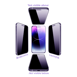 360 độ chống vân tay & chống gián điệp Tempered Glass bảo vệ màn hình cho <span class=keywords><strong>iPhone</strong></span> 15 16 Pro Max bảo vệ sự riêng tư cho điện thoại di động - Product Image 4