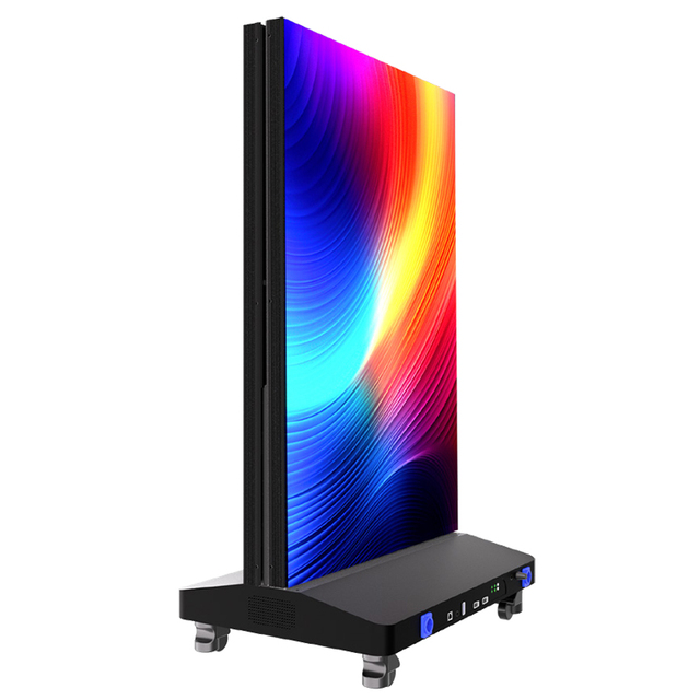 Foldable LED Poster Display with Rolling Shutter P1.86/P2.5 Pixel Pitch Elevator Use Floor-Mounted Portable