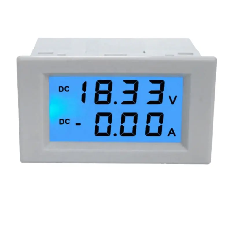 D85-3050 Digital DC Amperometro Voltmetro LCD Volt Amp Tester di Pannello