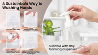 Tablettes de savon moussant pour les mains CE, format voyage, gain de place, biodégradables, pour la maison, les voyages et l'extérieur