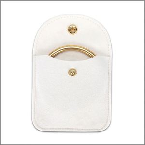 Bolsa de Terciopelo Suave con Botón, 8x8cm, Hebilla Metálica, Bolsillo Reutilizable, Bolsa para Botones con Logotipo Personalizado para Joyería, Pulseras y Accesorios - Product Image 5