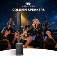 LAL-125DBD Enceinte colonne active DSP en plastique de 12 pouces 600W RMS 135dB Système de sonorisation professionnel Line Array