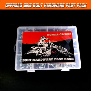 ชุดน็อตและสลักเกลียวแบบเร็ว 110 ชิ้น สำหรับรถจักรยานยนต์ฮอนด้า CR/CRF ชุดอุปกรณ์น็อตและสลักเกลียวแบบเร็วสำหรับรถมอเตอร์ไซค์วิบาก CR CRF ทุกประเภท - Product Image 5