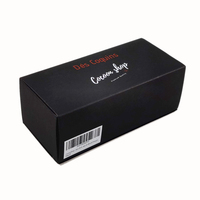 Boîte en papier Kraft pliable noir mat, pièces, lavable et personnalisé, Mini tiroirs glissants, boîte en papier biodégradable
