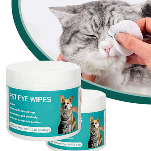 100 Stück Großhandel Pet Eye Reinigung Pet Dog Cat Round Pad Mild Keine Reizung Pflege tücher Pet Groom ing Products - Product Image 2