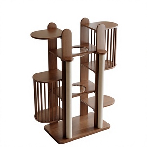 <span class=keywords><strong>Arbre</strong></span> <span class=keywords><strong>à</strong></span> <span class=keywords><strong>chat</strong></span> en bois multicouche avec griffoir, livraison rapide et économique - Product Image 2