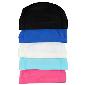 Bonnet <span class=keywords><strong>de</strong></span> bain en nylon uni, adapté aux cheveux longs |   Élastique durable et résistant au chlore, unisexe - Product Image 5