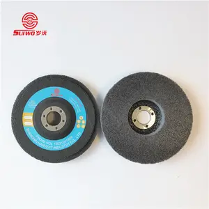 100mm en dayanıklı en iyi fiyat olmayan dokuma parlatma tekerleği üretici tedarikçi kum bezi aşındırıcı Disce
