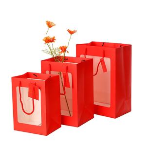 Bolsa de Papel Transparente de 4 Colores MU, Bolsa de Regalo, Bolsa de Papel para Manualidades, Bolsa de Papel con Asas para Tarjetas de Regalo - Product Image 4