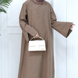 Classic <strong>Model</strong> of Middle Eastern Muslim Traditional Clothing Casual Women's Loose Long <strong>Abaya</strong> - Product Image 6