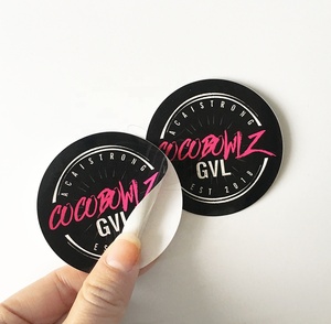 Pegatinas <span class=keywords><strong>de</strong></span> vinilo autoadhesivas personalizadas <span class=keywords><strong>de</strong></span> Bajo MOQ, troqueladas, impermeables, resistentes a los rayos UV, varias formas, pegatinas fáciles <span class=keywords><strong>de</strong></span> despegar para promoción - Product Image 1