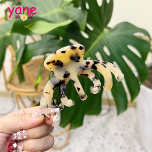 Acetate Móng Vuốt Tóc Trang Trí Cua & Bạch Tuộc Thiết Kế 9.3Cm Hàn Quốc Phụ Nữ Thanh Lịch Của Tóc Clip Với Rhinestone - Product Image 4