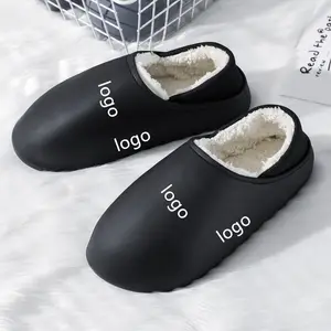 Factory Wholesale Home Cotton Shoes Warm Ladies Custom Bathroom Fur Slides Slippers Fashion Fur Sandals Slides Slippers For Men