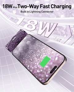 Banque d'alimentation dynamique acceptable pour les distributeurs, 5000 mAh, chargeur de téléphone portable portable, mini banque d'alimentation colorée brillante <span class=keywords><strong>en</strong></span> diamant, batterie de recharge - Product Image 4