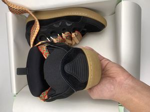 Chaussures de sport en cuir de luxe, baskets de haute qualité avec semelles épaisses et lacets larges, tendance et à la mode pour l'été et l'automne - Product Image 5