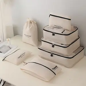 Basso Moq Fashion 7 pz, organizzatore di bagagli a compressione, borsa da viaggio, imballaggio personale, organizzatore all'ingrosso