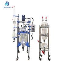 Reactor de Vidrio Encamisado Automático Yangmai YMGR-20EX de 20L con Motor y Sellado de PTFE, Alta Productividad y Ecológico para el Medio Ambiente