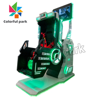 Parc coloré 5d 7d 8d machine de jeu de réalité virtuelle, 9d vr machine de jeu simulateur de vr machine de jeu d'arcade