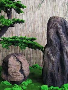 Fausse pierre d'aménagement paysager en plastique de fibre de verre, décoration artificielle de jardin de roche, <span class=keywords><strong>grande</strong></span> pierre de rocaille extérieure pour l'extérieur d'hôtel - Product Image 4