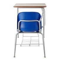 Chaises d'étudiant adulte Chaise de table de classe connectée Chaise de formation en plastique avec tableau d'écriture