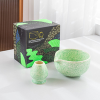 Ensemble cadeau de matcha Chawan personnalisé - Bol en porcelaine de style japonais, design écologique, construction durable, Japandi