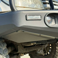 Accessoires tout-terrain 4x4, barre de protection avant en acier noir pour Toyota Land Cruiser LC100