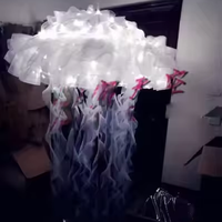 Parapluie Méduse Lumineux pour la Saint-Valentin, Parapluie LED Méduse pour Spectacles Scéniques, Costumes Gogo pour Boîtes de Nuit et Bars