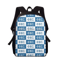 Sac à dos pour femmes avec lettres grecques personnalisées Phi Beta Sigma, grande capacité, pour les voyages en plein air et les sports