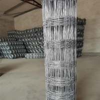 Clôture de champ en fil tressé à nœuds fixes galvanisé haute résistance, sur mesure toutes tailles, pour moutons, bovins, cerfs, vente en gros