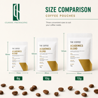Kit de café filtre personnalisé avec boîte cadeau blanche pour l'Arabie Saoudite et les Émirats arabes unis |   Kit de filtres à oreilles suspendus et d'enveloppes personnalisables - Solution professionnelle