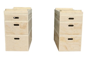 Gran oferta de accesorios para gimnasio, caja de Jerk Plyo de madera ajustable, caja de bloques de Jerk de madera para levantamiento de pesas - Product Image 2