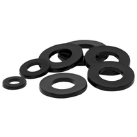 Rondelles rondes en nylon noir blanc Anneau d'espacement isolant plat en plastique M2 M3 M4 M5 M6 M8 M10 M12 M14 M16