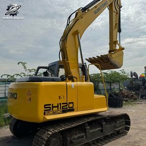 Excavadora de cadenas Sumitomo 120 usada, 12 toneladas, cucharón de 0.5m³, marca original japonesa, excavadora de construcción mediana, pocas horas, buen estado. - Product Image 2