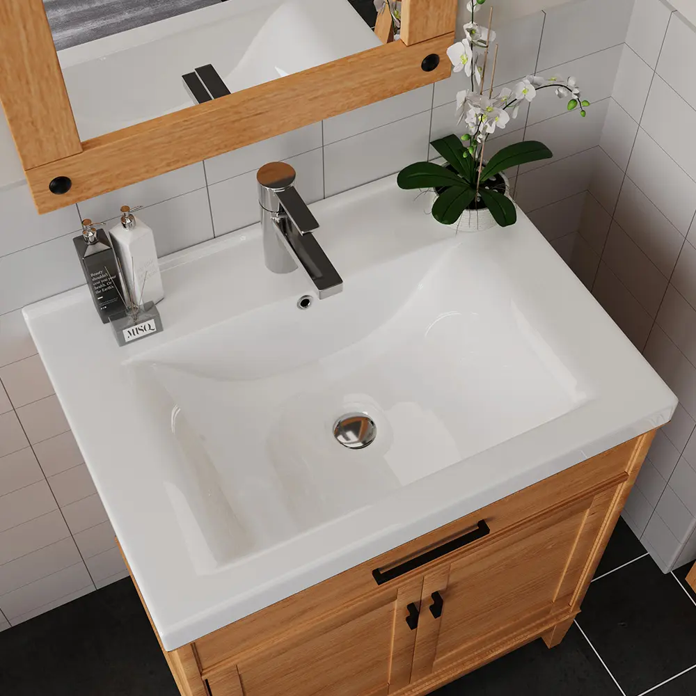 CUPC Cabinetry wastafel ladamanos elegan Lavabo lemari wastafel bak cuci kamar mandi Vanity Makeup kabinet buatan tangan wastafel kamar mandi