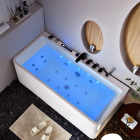 Fabricant de baignoires écologiques, baignoire ronde autoportante, baignoire à jets de massage sous-marins, vente de baignoires