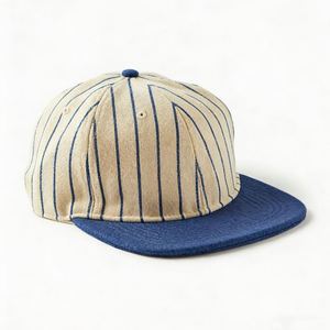 Casquette Snapback 6 Panneaux en Laine Brodée à la Main avec Logo Personnalisé et Boucle en Cuivre Doré – Qualité Supérieure, Vente en Gros - Product Image 1