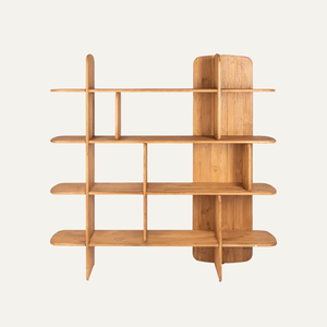 Asymmetrical Display <b>Bookcase</b> Shelf - Product Image 1