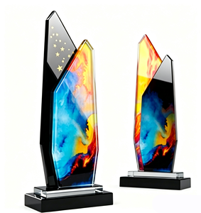 Wholesale Customized Eco-Friendly Laser Engraved High Quality Competition Crystal <b>Trophy</b> Award Blank Plaque for Business Gifts - Product Image 2