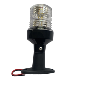 5 \ "12-24V 3 Wát tất cả các vòng LED Navigation tín hiệu Halogen đèn đen trụ cột đèn cho thuyền kayak Marine phụ kiện - Product Image 1