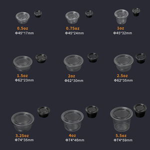 Unisupply Einweg-Plastik-Saucenbehälter mit Auslaufsicheren Deckeln 1/2/3,25/4/5,5 oz Plastik-Portionsbecher - Product Image 4