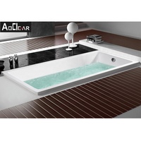 Aokeliya – baignoire de douche goutte d'eau moderne, baignoire de trempage d'angle profond