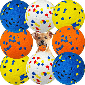 Balle à mâcher pour chien en ETPU à rebond élevé, résistante aux morsures, jouet de nettoyage des dents molaires, balle de jeu élastique durable pour l'entraînement interactif - Product Image 1
