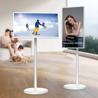 Télévision Portable Smart-tvs 21.5/24/27/32 pouces écran tactile affichage de télévision sans fil Tablette mobile Portable