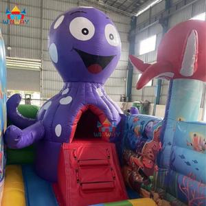 ปราสาทลมเป่าลมพีวีซีสำหรับเด็กเล่นรุ่น Ocean Zoo Fun ปี 2026 พร้อมสไลเดอร์ ขนาด 6*10*7.5 เมตร ยี่ห้อ WINWAYTOYS เพื่อความสนุก - Product Image 4