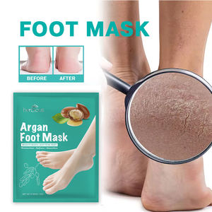 OEM ODM Marque privée Huile d'argan Soins des pieds Masquage Peel Chaussettes pour hydratant Exfoliant Masque pour pieds Feuille - Product Image 2