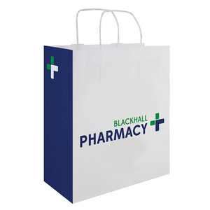 genéricos locales farmacia médica enfermedad plana/retorcido de portador blanco bolsas de papel Kraft para la medicina - Product Image 4