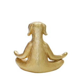 Statuetta di Cane Seduto in Poliresina, Scultura Decorativa per Casa e Ufficio, Ornamento Glamour - Product Image 3