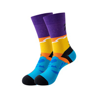 Chaussettes fantaisie personnalisées de haute qualité avec logo, chaussettes amusantes à motifs sportifs, chaussettes colorées et originales, chaussettes unisexes en coton, chaussettes joyeuses
